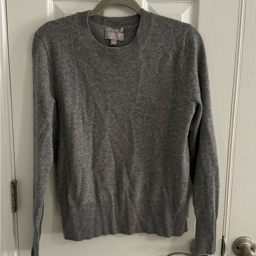 J.crew cashmere classic-fit crewneck - Heather (gray) ash
